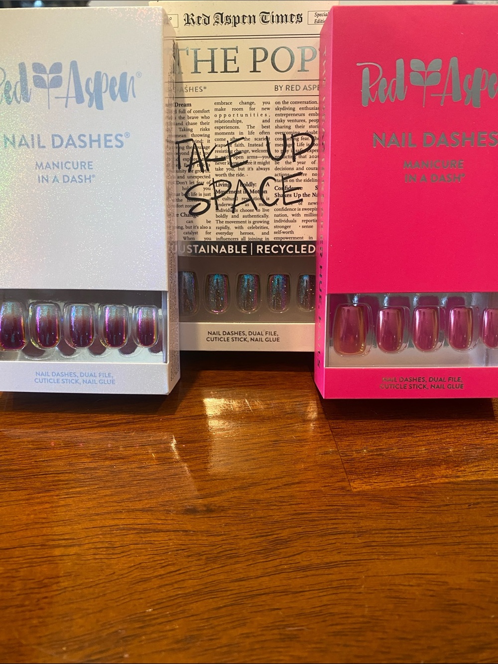 Nail Dashes, 3 sets. Brand new in boxes.